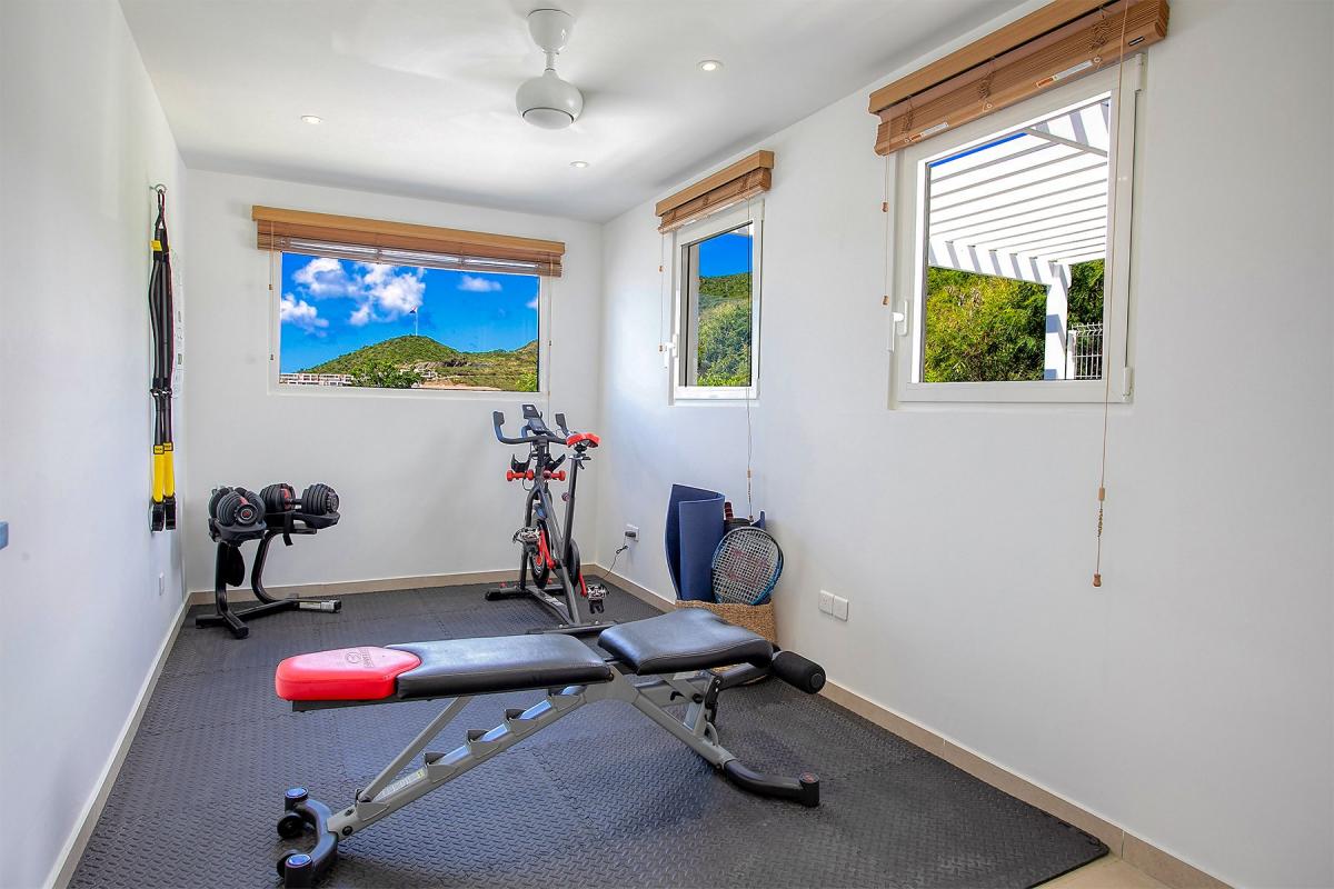 Location villa St Martin - Salle gym